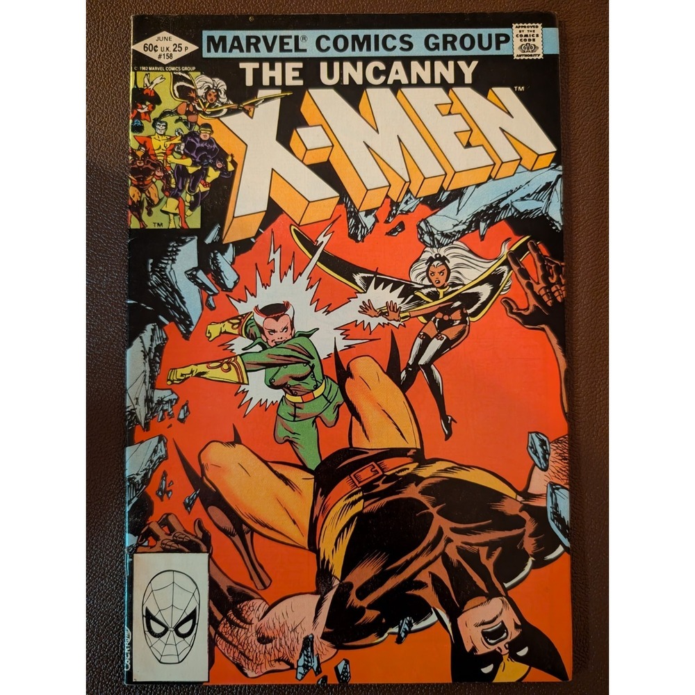 Uncanny X-Men #158 (1982 Marvel) Early Rogue Appearance vs Storm‎ & Wolverine